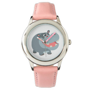Reloj De Pulsera Un Personalizado sonriente lindo Hippo Watch