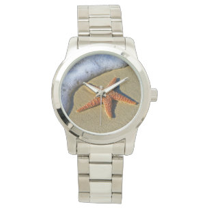 Reloj De Pulsera Un pez estrella en la playa