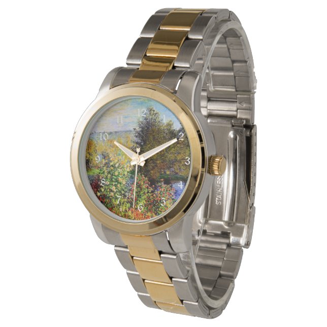 Reloj De Pulsera Un rincón del jardín en Montgeron (Angular)