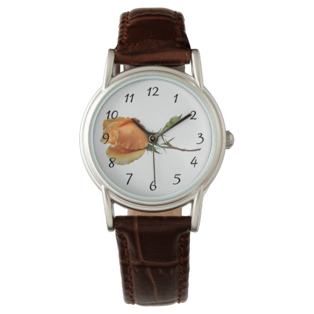 Reloj De Pulsera Un solo esqueje de rosa      (Anverso)