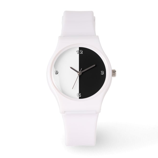 RELOJ DE PULSERA UN VISTAZO NEGRO Y BLANCO (Anverso)