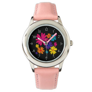 Reloj De Pulsera Una cama de flores de margarita