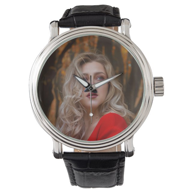 Reloj De Pulsera Una Foto Simple (Anverso)