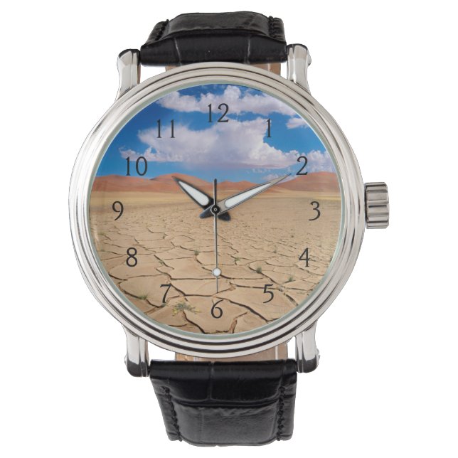 Reloj De Pulsera Una llanura desértica agrietada (Anverso)