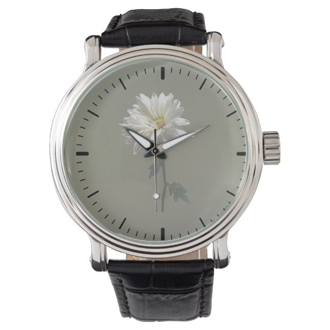 Reloj De Pulsera Una margarita blanca (Anverso)