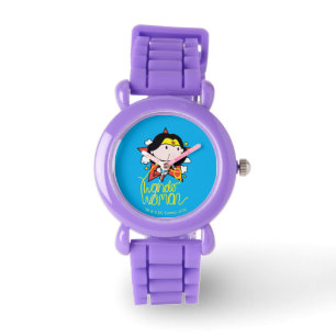 Reloj De Pulsera Una Mujer Maravilla Volando Con Lasso