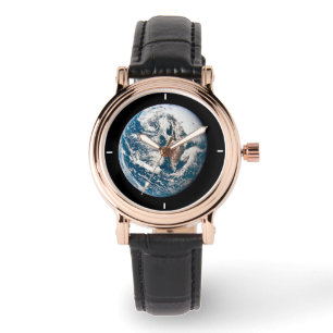 Reloj De Pulsera Una Tierra Tomada De La nave Apolo 10.