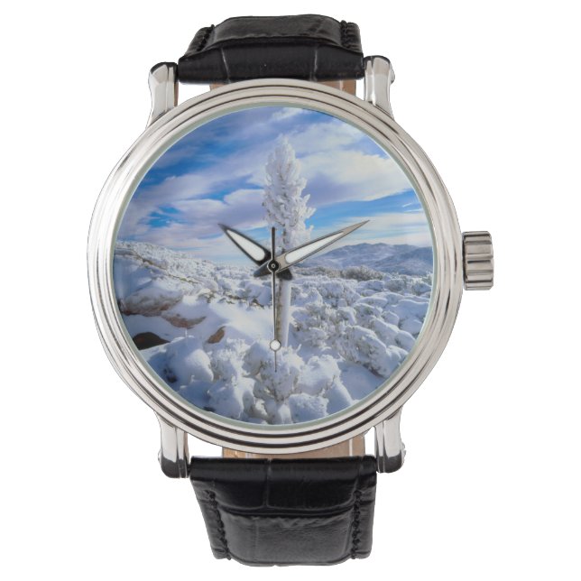 Reloj De Pulsera Una yuca cubierta de nieve (Anverso)