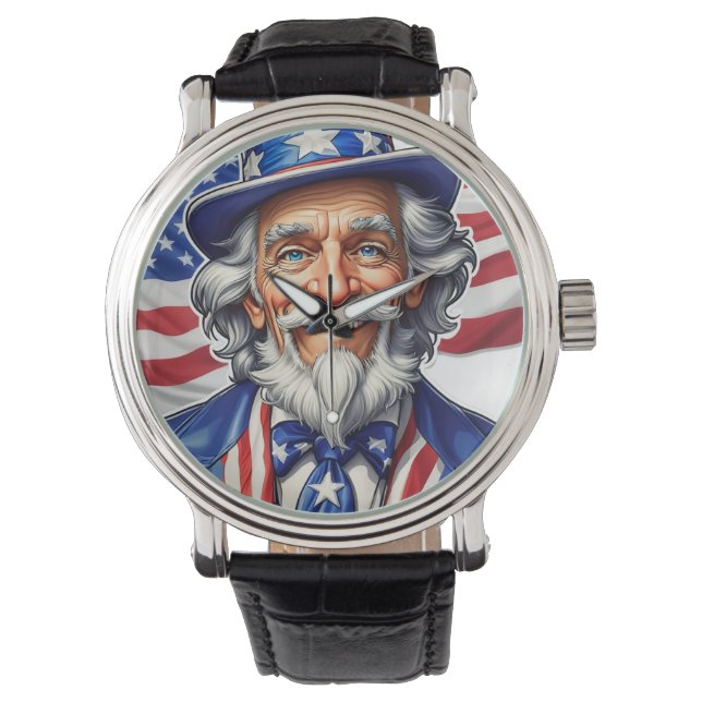 Reloj De Pulsera Uncle Sam USA (Anverso)
