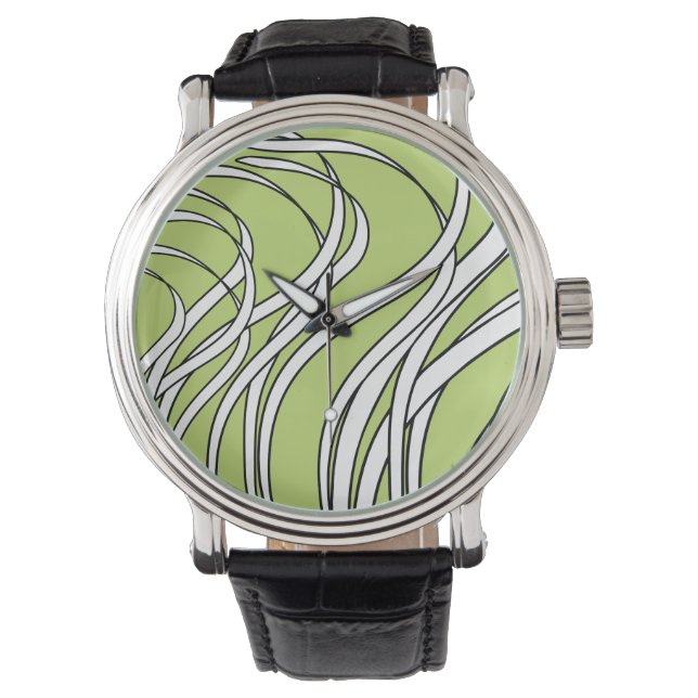 Reloj De Pulsera Underwater  Wave lime green (Anverso)