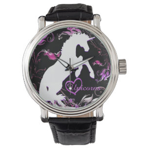 Reloj De Pulsera Unicornio blanco V (Splash colorido)