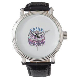 Reloj De Pulsera Unicornio fácilmente distraído por el anuncio de U