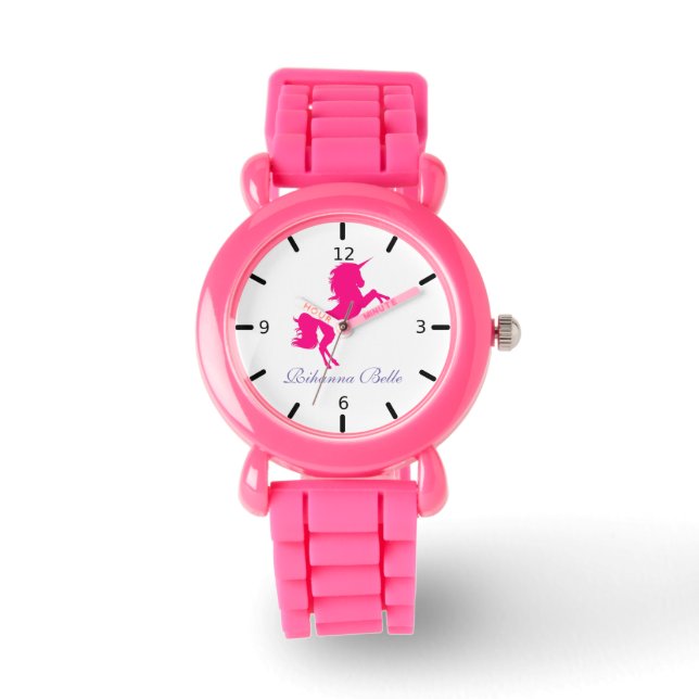Reloj De Pulsera Unicornio personalizado (Anverso)