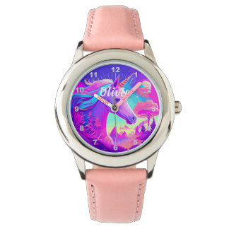 Reloj De Pulsera Unicornio rosa mágico
