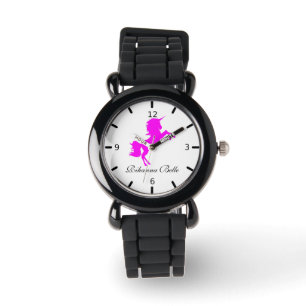 Reloj De Pulsera Unicornio rosa personalizado