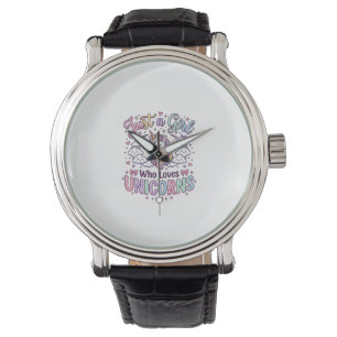 Reloj De Pulsera Unicornio Solo una chica que ama los unicornios Fo
