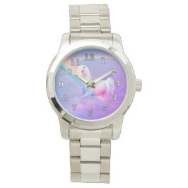 Reloj De Pulsera Unicornio y arcoiris