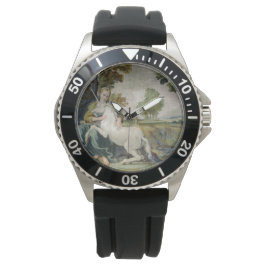 Reloj De Pulsera Unicornio y una joven mujer (por Domenichino)