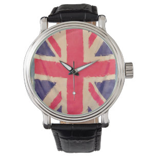 Reloj De Pulsera UNION JACK FLAG grunge