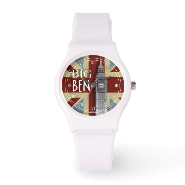 Reloj De Pulsera Union Jack London Big Ben Watch (Anverso)