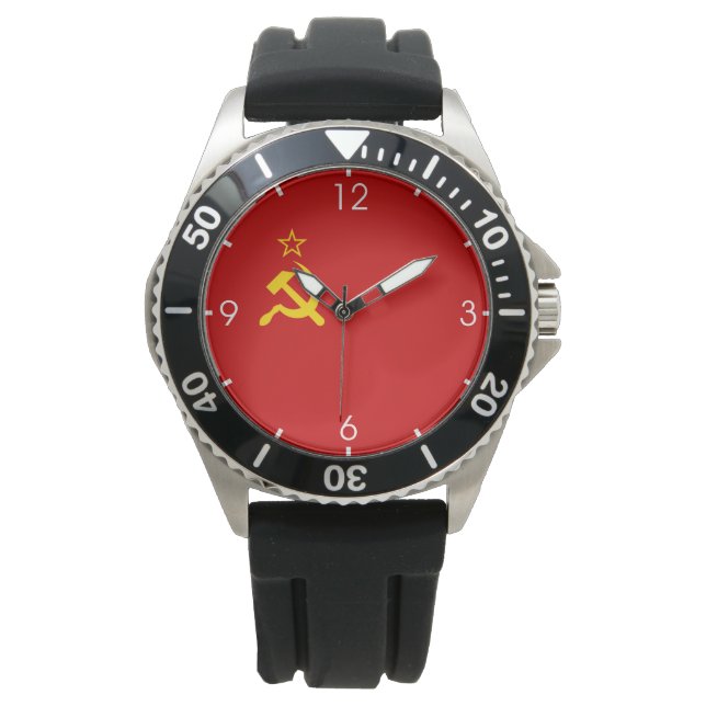 Reloj De Pulsera Unión Soviética (URSS) (Martillo y esquisto comuni (Anverso)