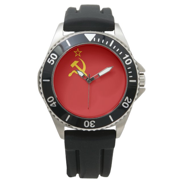Reloj De Pulsera Unión Soviética (URSS) (Martillo y esquisto comuni (Anverso)