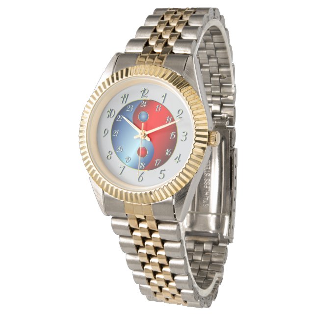 Reloj De Pulsera Unisex azul cian Yen Yang Watch (Angular)