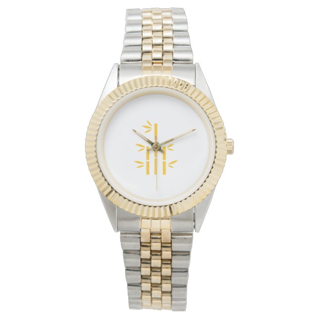 Reloj de pulsera unisex de dos tonos (Anverso)