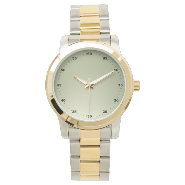 Reloj De Pulsera Unisex sobredimenze Numbers Gold (Anverso)