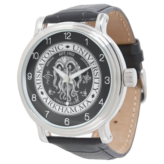 Reloj De Pulsera Universidad Miskatonic CTHULHU HP LOVECRAFT (Angular)