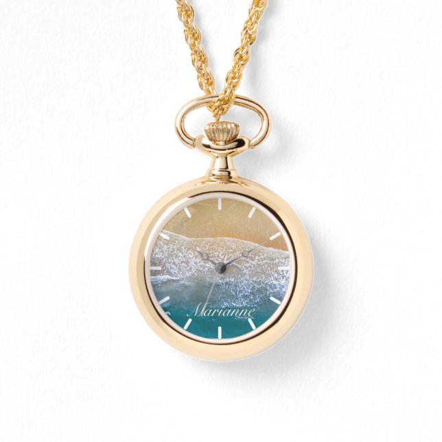 Reloj De Pulsera Uno con la playa (Anverso)