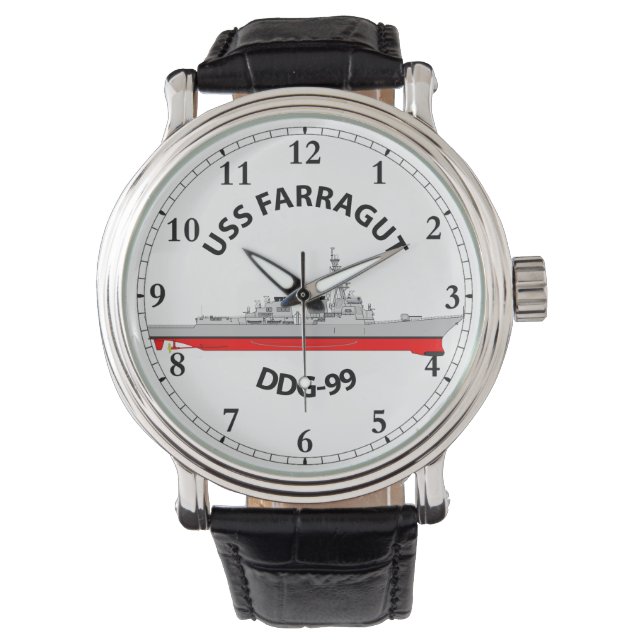 RELOJ DE PULSERA USS FARRAGUT - DDG-99 - ARLEIGH BURKE WATCH (Anverso)