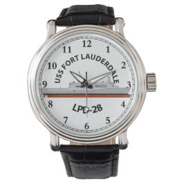 RELOJ DE PULSERA USS FORT LAUDERDALE, LPD-28, SAN ANTONIO WATCH