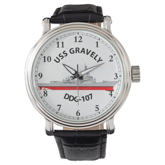 RELOJ DE PULSERA USS GRAVELY - DDG-107 - ARLEIGH BURKE WATCH (Anverso)