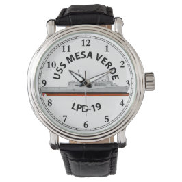 RELOJ DE PULSERA USS MESA VERDE, LPD-19, SAN ANTONIO WATCH