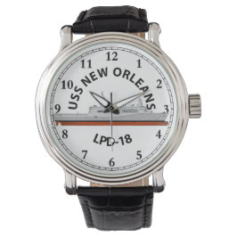 RELOJ DE PULSERA USS NEW ORLEANS, LPD-18, SAN ANTONIO WATCH
