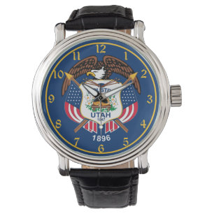 Reloj De Pulsera Utah: La bandera del estado de la colmena de EE. U