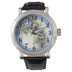 Reloj De Pulsera Uvas en un vino