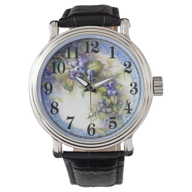 Reloj De Pulsera Uvas en un vino (Anverso)