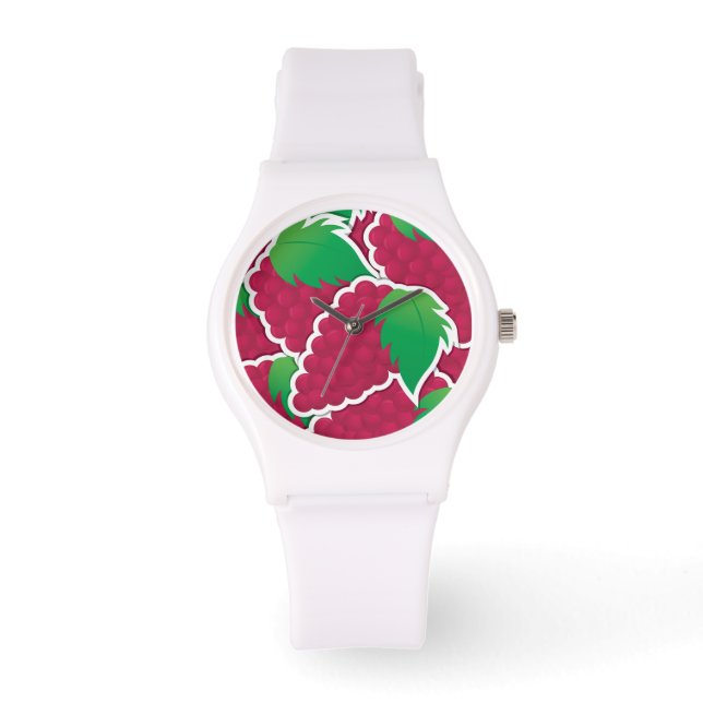 Reloj De Pulsera Uvas rojas fundidas (Anverso)