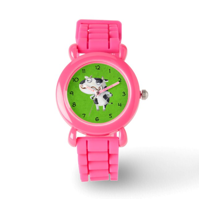 Reloj De Pulsera Vaca con bigote (Anverso)