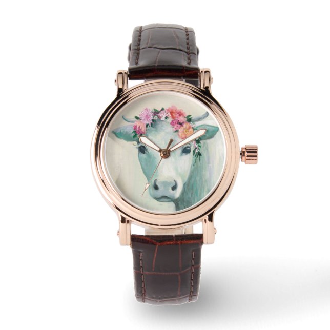 Reloj De Pulsera Vaca de fiesta (Anverso)