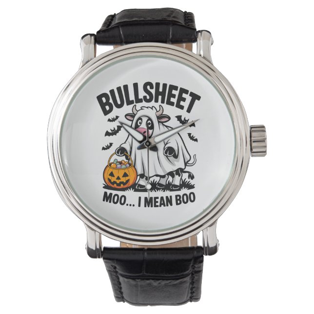 Reloj De Pulsera vaca de halloween (Anverso)