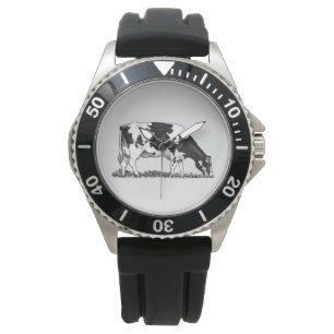Reloj De Pulsera Vaca lechera Holstein