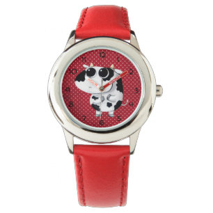 Reloj De Pulsera Vaca linda del bebé