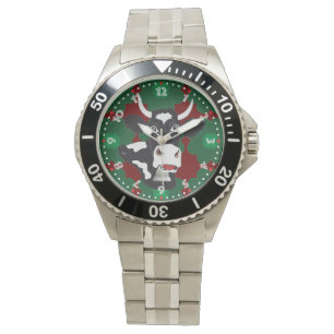 Reloj De Pulsera Vaca Suiza Suisse Svizzera Svizra Switzerland