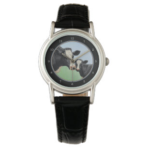 Reloj De Pulsera Vaca y ternera de Holstein