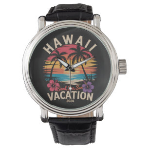 Reloj De Pulsera Vacaciones de verano en la playa de Hawái 2026