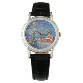 Reloj De Pulsera Vacaciones en Winter Village
