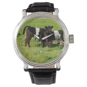 Reloj De Pulsera Vacas Galloway Belladas Para Bebés En El País,